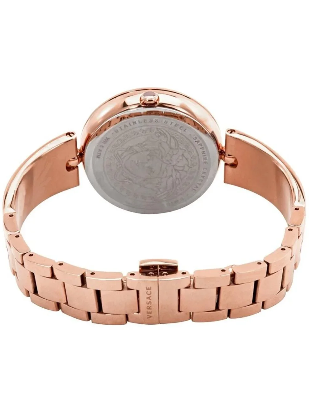NWT Versace Palazzo Quartz Rose Dial Ladies Watch